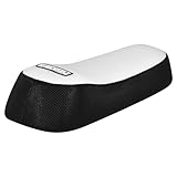 Enjoy Mfg Seat Cover - Compatible with Ariel Rider X-Class 52V Grizzly Electric Bike - Black Sides Standard #402 (Black Sides/White top Standard)
