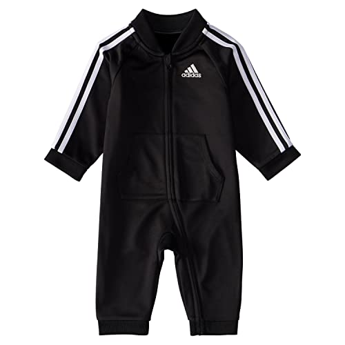 Image of adidas Boys' Long Sleeve 3 Stripe Tricot Coverall