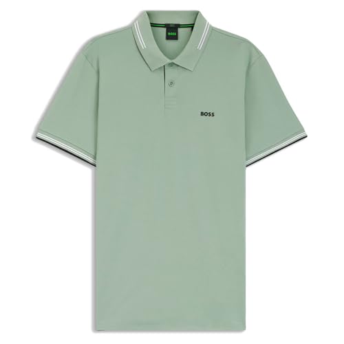 BOSS Men's Polo Shirt, Open Green 359, XL