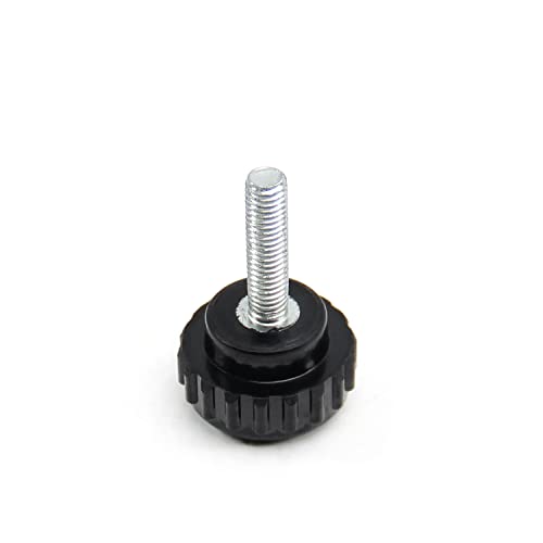 Image of Othmro 10Pcs M5 x 20mm Male Thread Knurled Clamping Knobs Grip Thumb Screw on Type Round Head Screw Black Plastic Bakelite Straight Handle Thread Screw Ball Knob for Drill Press Lathe