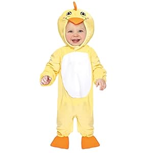 FIESTAS GUIRCA Disfraz de Patito Bonito – Mono Pato Amarillo con Capucha para Bebé