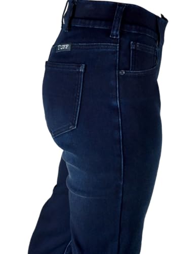 Cowgirl Tuff Western Jeans Womens Flannel M X-Long Dark Wash JPULLF3