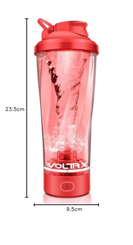 Image of VOLTRX Electric Shaker Bottle - VortexBoost Portable USB Rechargeable Protein Shake Mixer, Shaker Cups for Protein Shakes