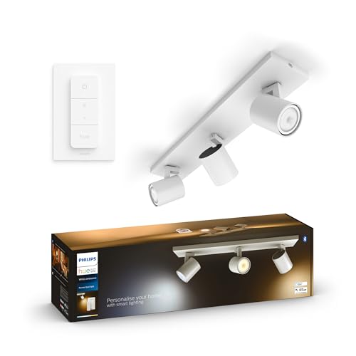 Philips Hue White Ambiance Runner Smart LED 3er Deckenleuchte Weiß