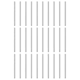 HARFINGTON 50pcs Dowel Pins M2(2mm) x 50mm 304 Stainless Steel Cylindrical Shelf Support Peg Pin Rod Fasten Elements for Metal Devices Wood Furniture DIY Installation, Silver
