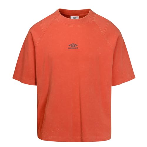 T-Shirt Ample col montant Umbro en coton délavé effet boxy robuste