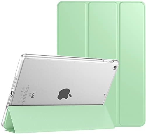 TiMOVO iPad 10.2 Case iPad 9th Generation 2021/ iPad 8th Generation 2020/ iPad 7th Generation 2019 Case,Slim Translucent Hard PC Protective Smart Cover with Stand for iPad 10.2 Inch - Midnight Green