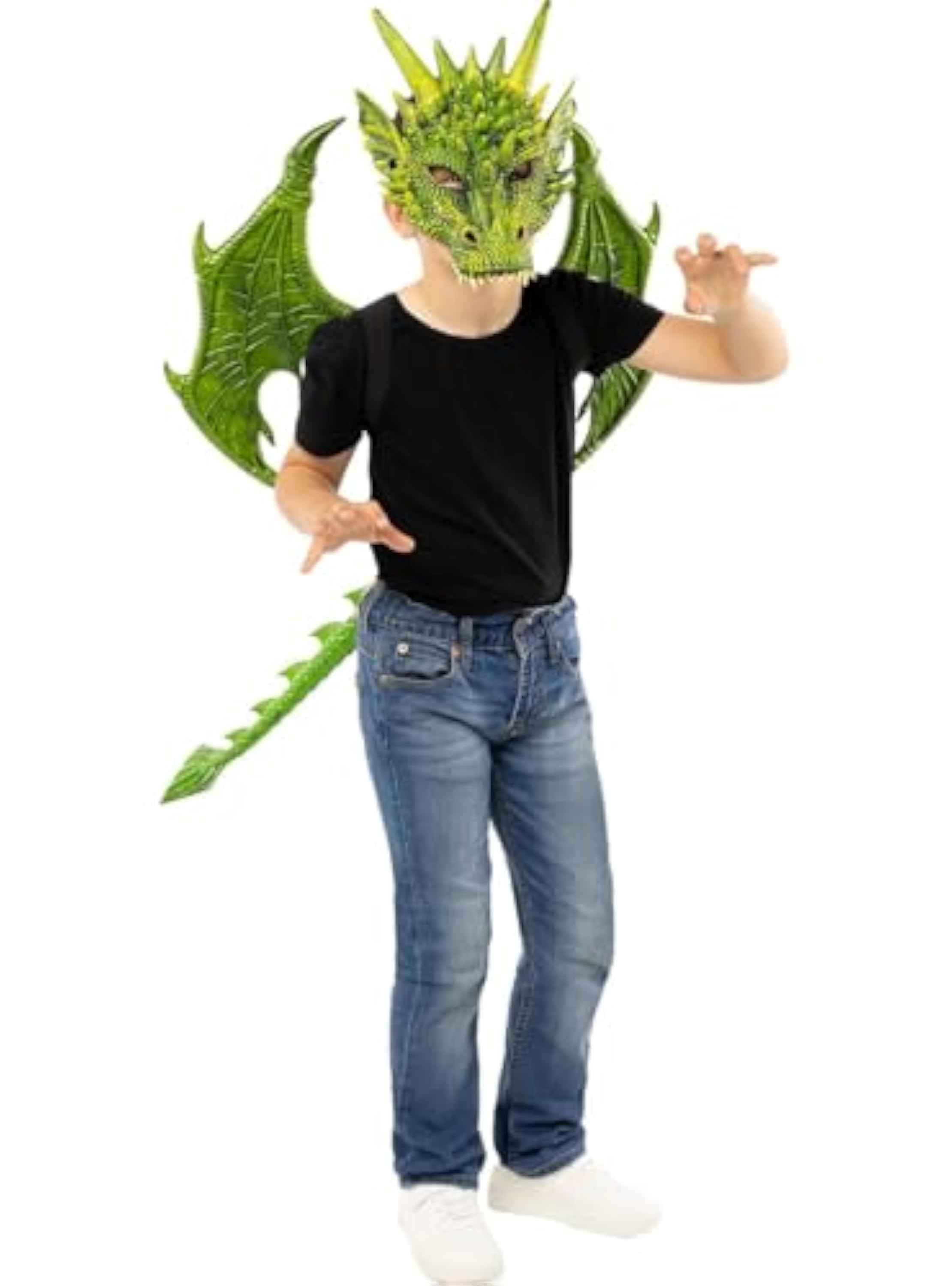 Funidelia | Kit de dragón para niño Animales - Accesorios para niños, accesorio para disfraz - Verde