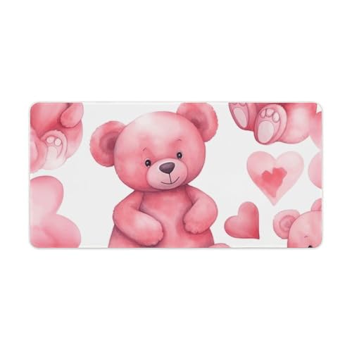 Peach Style Bear Mouse Pad Gaming 60 x 30 cm Antideslizante