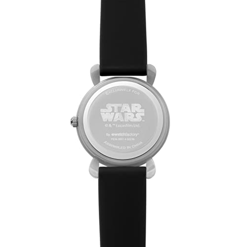 Image of Star Wars The Mandalorian Kids' Plastic Time Teacher Analog Quartz Silicone Strap Watch