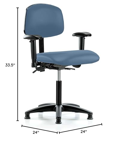 Image of Perch Task Chair with Glides, Medium Bench Height 20 inch-27 inch, Newport Fabric