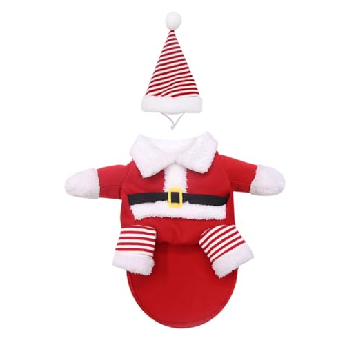 Disfraz de Navidad para perro FRCOLOR talla XS rojo