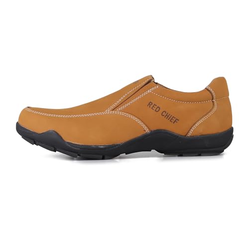 Image of Red Chief Nubuck Leather Casual Slip On for Men | Lace-Up Shoes for Men| RC3432