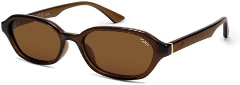 SOJOS Retro Hexagonal Polarisierte Sonnenbrille Damen Herren Rechteckige Schmale Trendy Y2K Brille UV400 Schutz Geeignet für Breite Gesichter, SJ2629