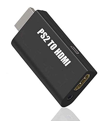 ETZIN PS2 to HDMI, ps2 hdmi Cable, HDMI Converter Support 1080P/720P with 3.5mm Audio Output HDTV Monitor Supports All Display Modes-(EPL-313GA)