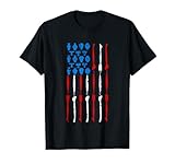 Vaso in ceramica Bandiera americana USA Design vintage per ceramista, Potteron 4 luglio. Grande maglietta grafica patriottica per adulti americani che amano ceramiche in vaso, argilla, acaeologia, Potter