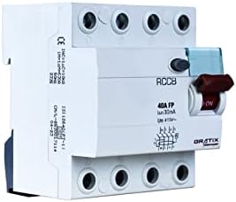 GRATIX 40 AMP 30 MA PVC 4 POLE FP RCCB/ELCB WITH ISI MARKED : Amazon.in ...