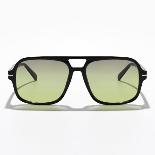 Fashion Double Bridge Aviator Square Sunglasses for Men Women Retro Pilot Shades for Driving Travel Outdoor Style UV4002