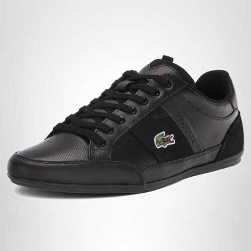 Lacoste Men's Chaymon Sneaker, Black/Black, 7