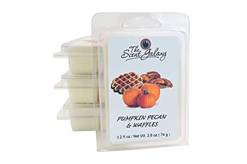 The Scent Galaxy Pumpkin Pecan & Waffles Wax Melts - Highly Scented Wax Melts - Long Lasting Aroma - Pure and Natural - Hand Poured - 2 Pack of 6
