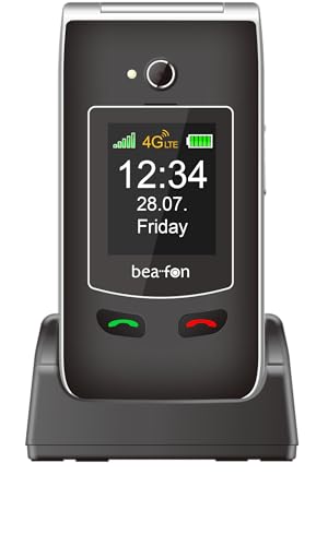 Téléphone portable pour personnes âgées Beafon bouton d'appel d'urgence