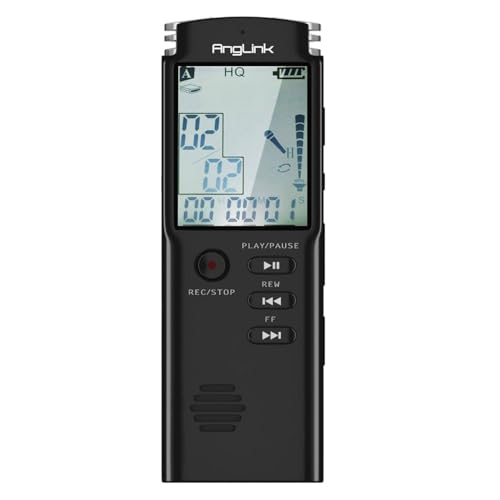 AngLink 8GB Registratore Vocale Digitale Portatile...
