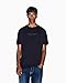 Armani Exchange Men's Center Logo Milano/New York Logo Tee, Deep Navy, Small