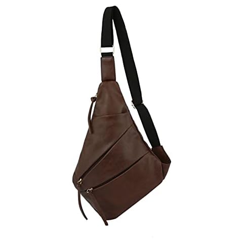 Handbag Republic Fashion Sling Bag Crossbody Vegan Leather Daypack Men Women by Metro Muse (Coffee) Cover