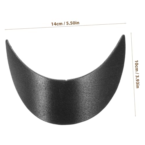 BESPORTBLE 10pcs Cap Brim Inserts for Baseball Hats Visor Shields for Boy Girl Lightweight Plastic Hat Accessories to Maintain Shape and Structure Black2