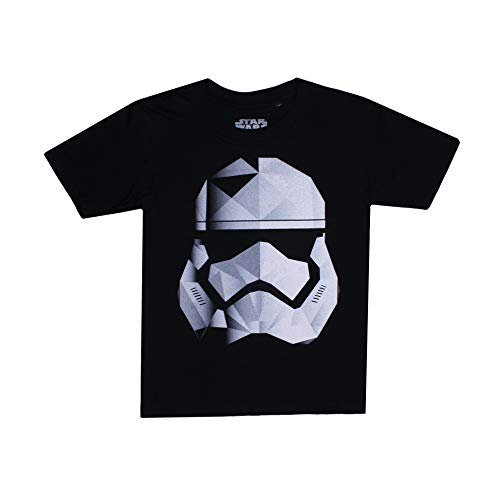 Star Wars Boys Storm Geo Trooper T-Shirt, Black (Black BLK), 11-12 Years