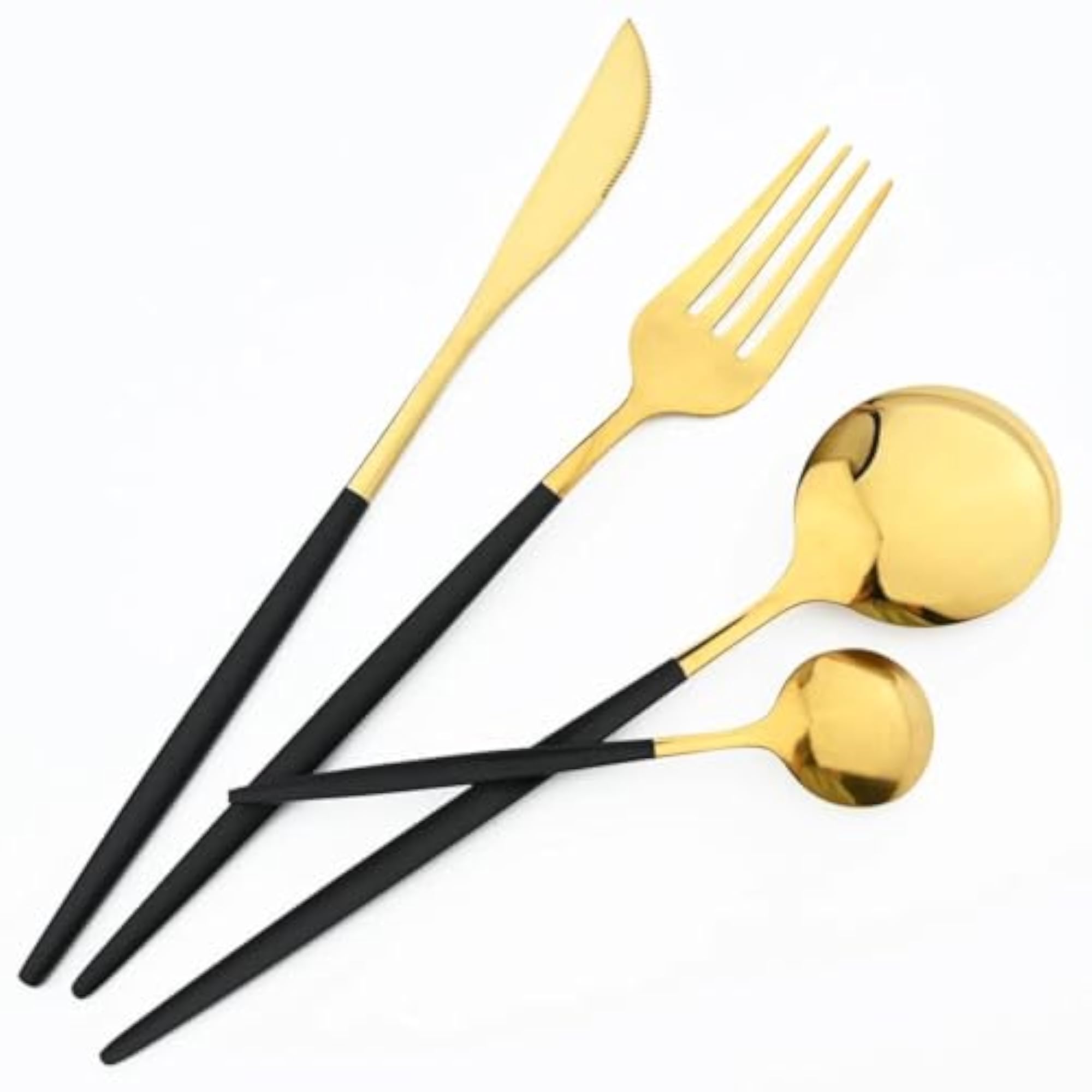 Vibrant 4-Piece Stainless Steel Cutlery Set
