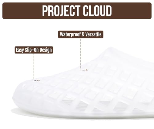 Image of Project Cloud Jelly Shoes Women - Lightweight & Water-Resistant Women's Flats Sandals - Non Slip Womens Shoes - Perfect Summer Jelly Flats for Women 2026 (Jellz)