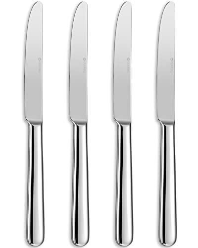 KEAWELL Juego de 4 cuchillos de cena Louise de 9.3 pulgadas, acero inoxidable 18/10, aptos para lavavajillas Cover