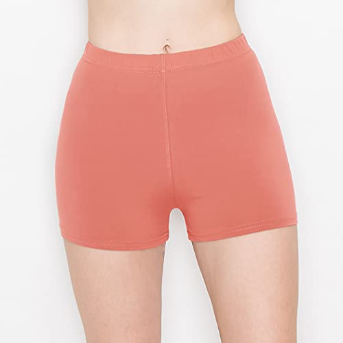 Image of ALWAYS Faux Leather Shorts - High Waist Active Stretch Yoga Short Pants for Women