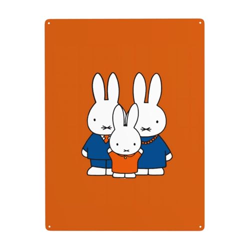 ミッフィー ブリキ 看板 アートパネル リビング 玄関 装飾鉄絵 鉄絵画 インテリア 壁掛け 額入り 壁紙用 絵画 アートポスター 部屋飾り アートデリ ポスター パネル