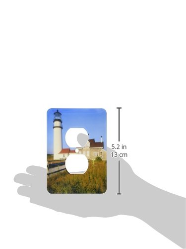 Placa para interruptor de luz de faro decorativa 3dRose lsp_90913_6 Cape Cod 3