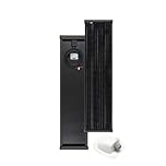MOSCATELLI Pannello Solare Camper 120W SPG120S Slim Black Boost Monocristallino PERC - Kit Pannello Solare per Camper con Profilo in Alluminio Nero per Fissaggio al Tetto - SENZA REGOLATORE