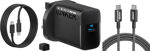 Image of 45W USB C Charger & USB C Charger Cable (6ft/1.8m Nylon), Anker PPS Fast Charger with Cable, Laptop Compatible, Super Fast Charging 2.0 for Samsung Galaxy S24 Ultra/S24, iPhone, Pixel, and More