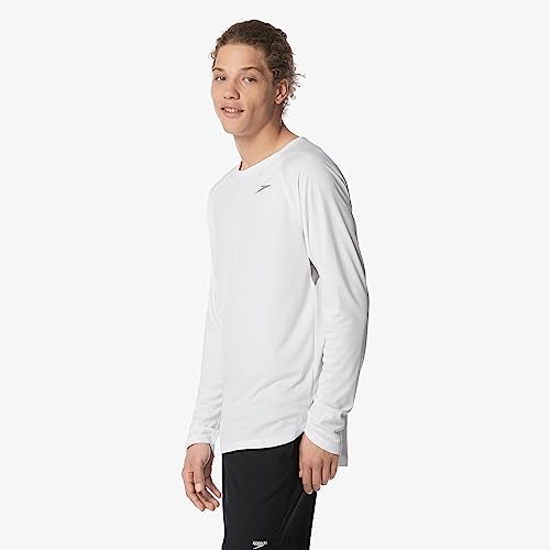 Image of Speedo Men's Uv Swim Shirt Long Sleeve Fitness Rashguard