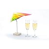 TableSol® mini parasol – Rainbow (wit)