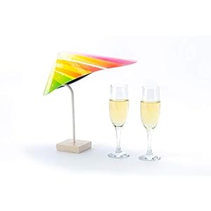 TableSol® mini parasol – Rainbow (wit)