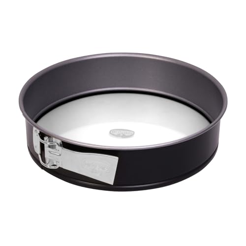 Dr. Oetker Springform Ø 26 cm mit Glasboden Backform mit schnitt- & kratzfestem Glas-Boden, runde Kuchenform mit Antihafteigenschaften, Menge: 1 Stück