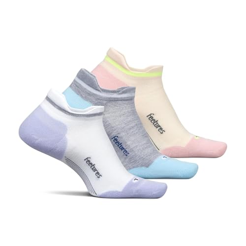 Image of Feetures Elite Max Cushion No Show Tab - Running Socks for Men & Women, Athletic Compression Socks, Moisture Wicking