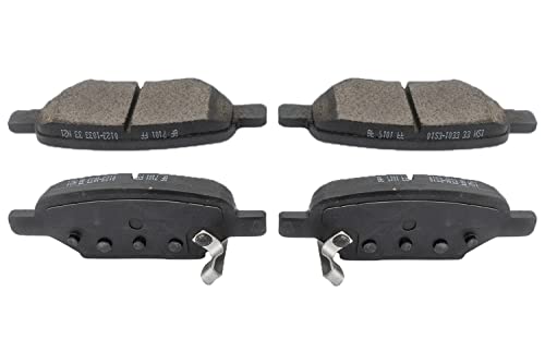 Image of D1033 Ceramic Rear Brake Pads Replacement For Chevy 2005-08 Cobalt, 2004-12 Malibu, Pontiac G5 G6 Pursuit Hardware Kit Included