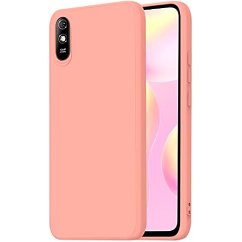 TBOC Funda de Gel TPU Rosa para Xiaomi Redmi 9A y 9AT Cover