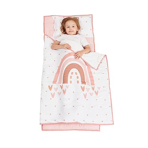Extra Large Toddler Nap mat by Cokouchyi, Toddler Sleeping Bag with Removable Pillow, Measures 53 x 21 x 1.5 Inches, Sleeping Mat, Ideal for Daycare and Preschool Kindergarten