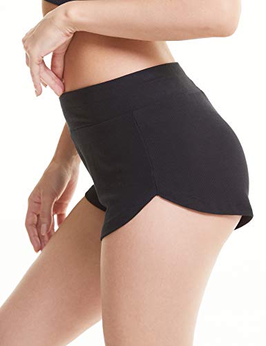 LazyCozy Bamboo Viscose Pajama Shorts for Women, Soft Y2K Micro Mini Shorts, Knit Lightweight Sleep Bottoms Lounge Pants3