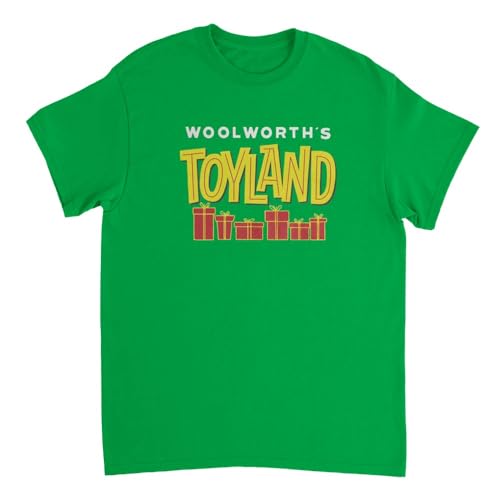 Woolworth's Toyland Christmas T Shirt Color Irish Green Size XL