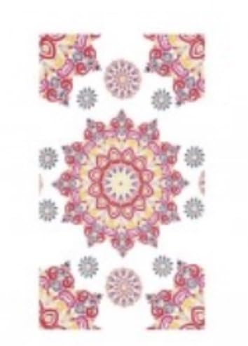 Genérico Pareo Grande Playa Piscina Estampado Mandala Toalla Verano Ligero 100% algodón 100x180cm. (Amarillo-Azul)