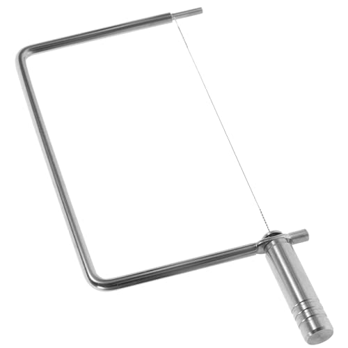 Cabilock Stainless Steel Handheld Cheese Slicer Heavy Duty Butter Cutter with Wire Easy to Clean Kitchen Tool for Slicing Cheese and Butter Present for Cooking Enthusiasts